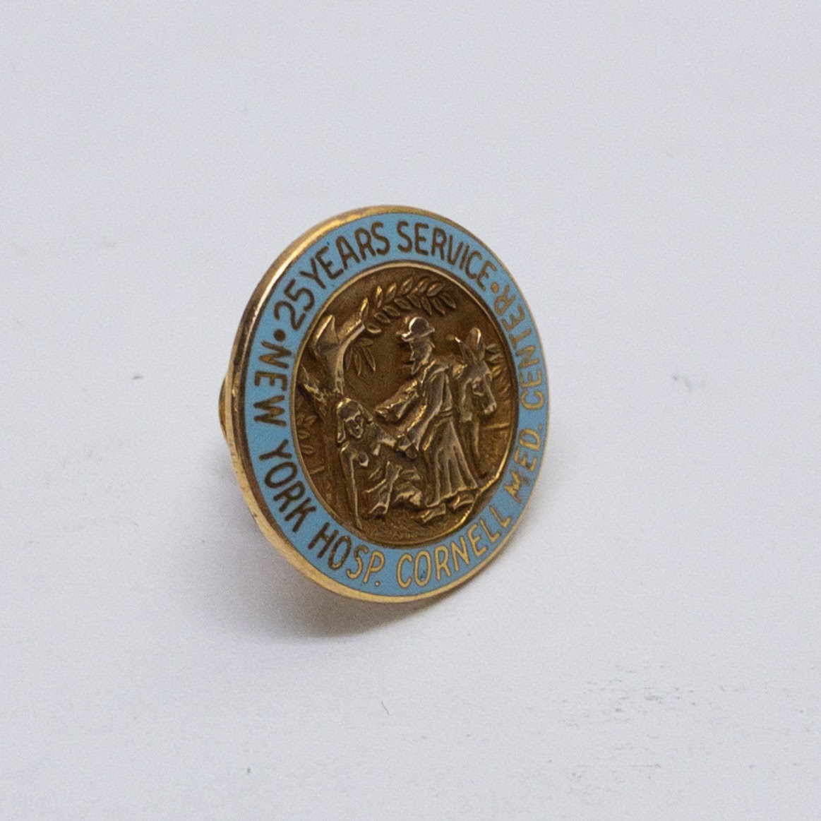 10K Gold '25 Years New York Hosp. Cornell Med. Center' Pin