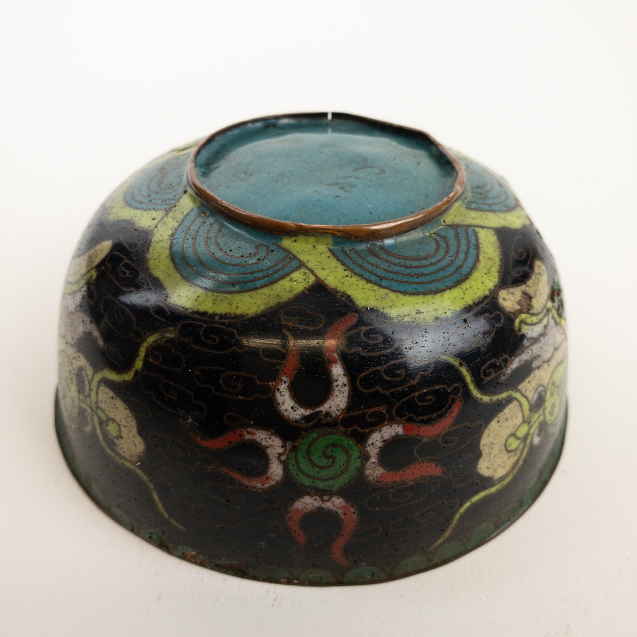 Chinese Cloisonné Small Dragon Bowl