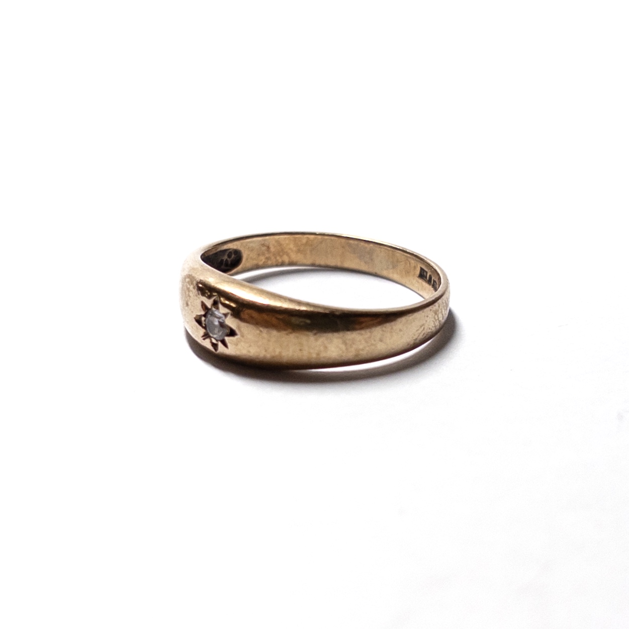 9K Gold and CZ Ring