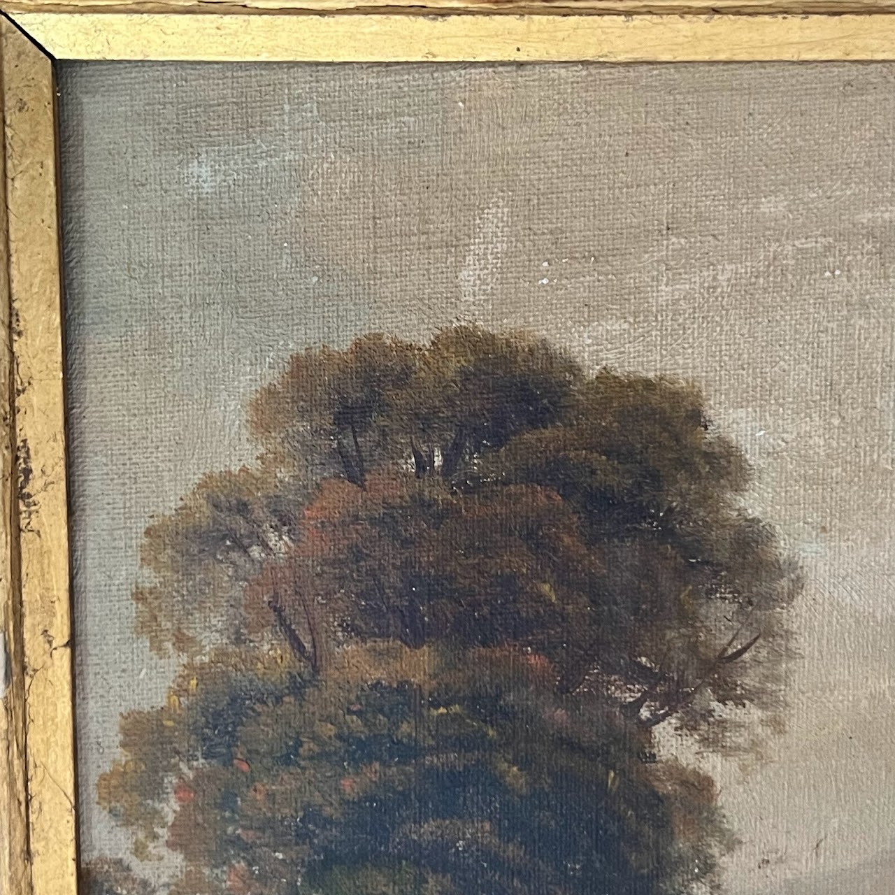 Augustus Spencer Signed Antique River Landscape Oil Painting