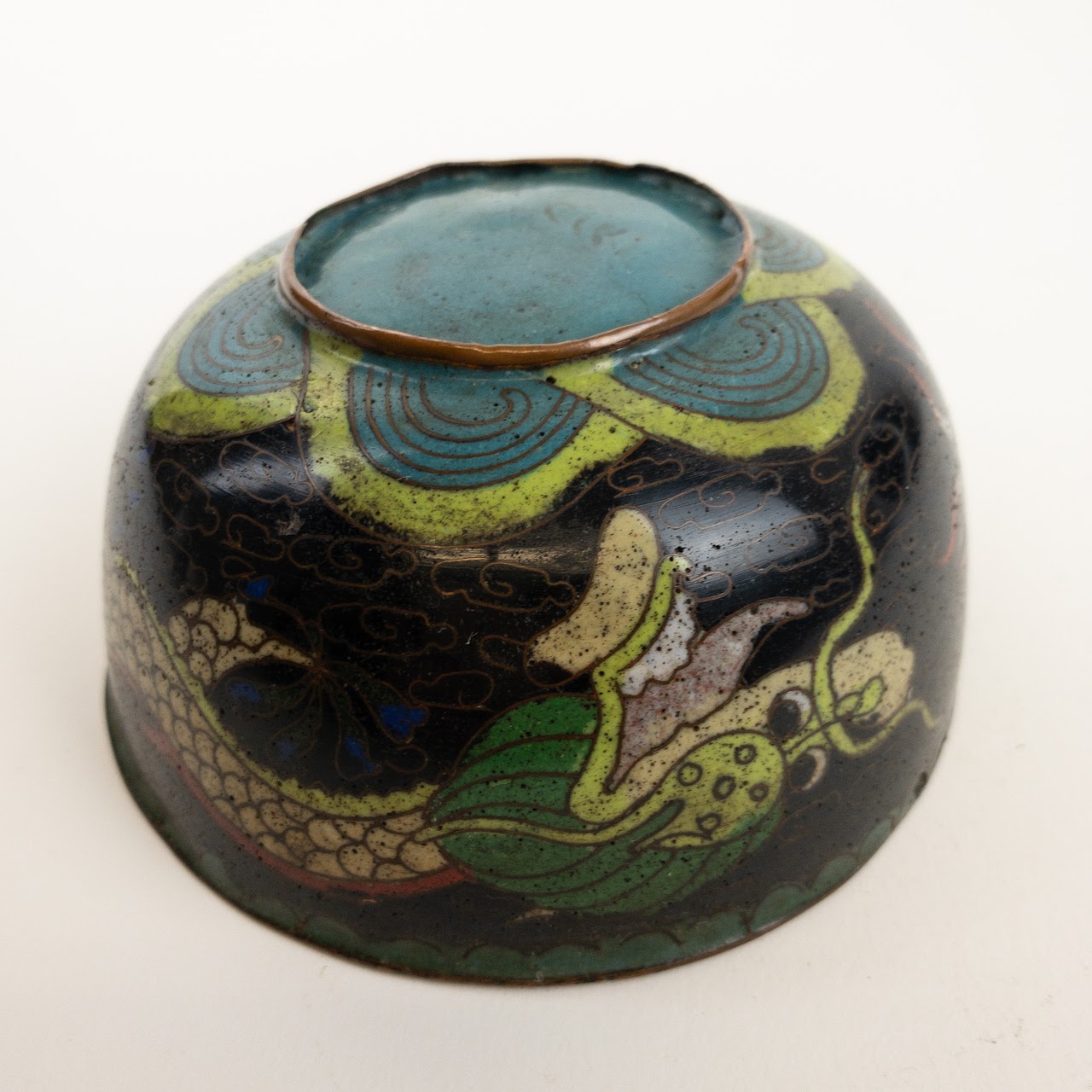 Chinese Cloisonné Small Dragon Bowl