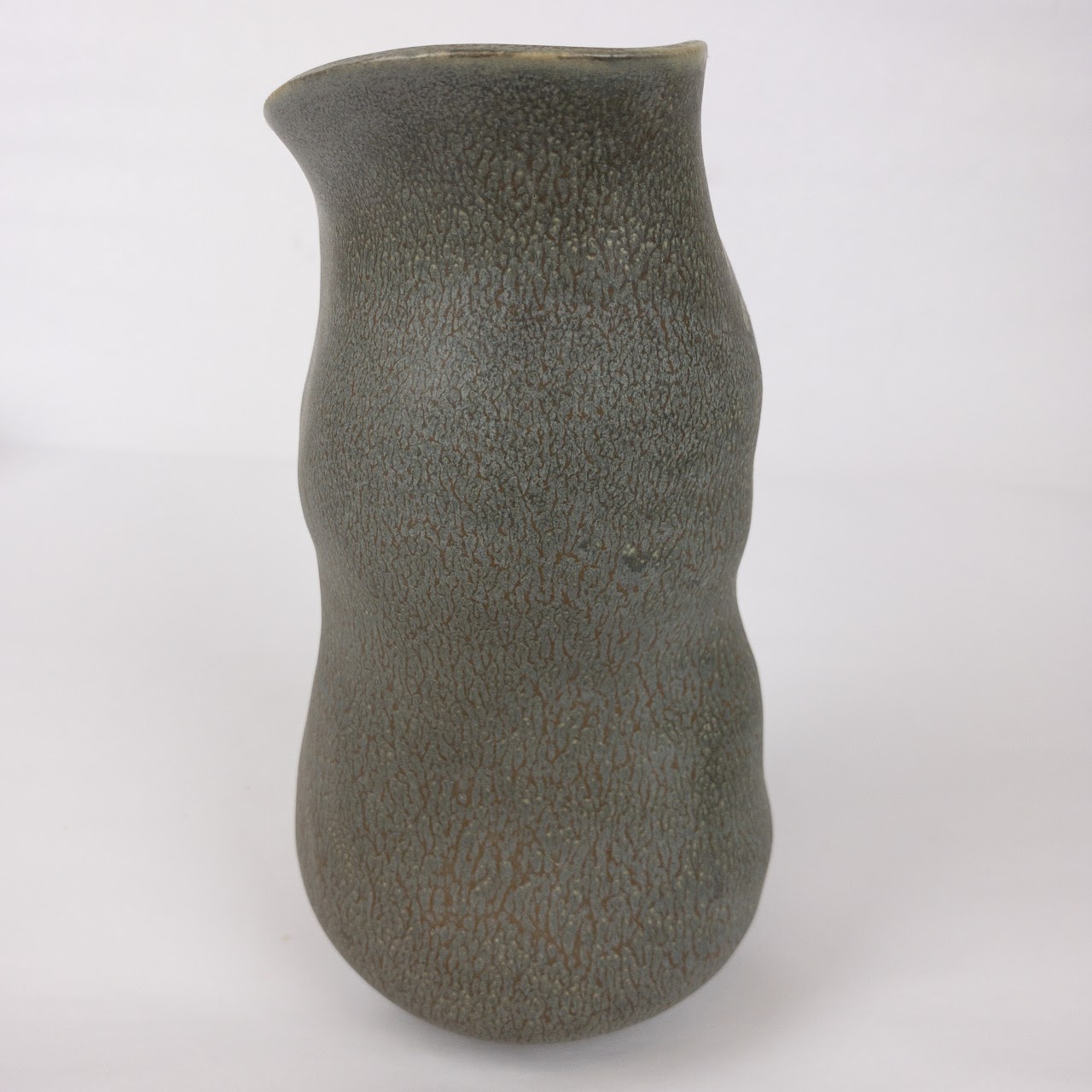 Amoebic Pale Green Ceramic Vase