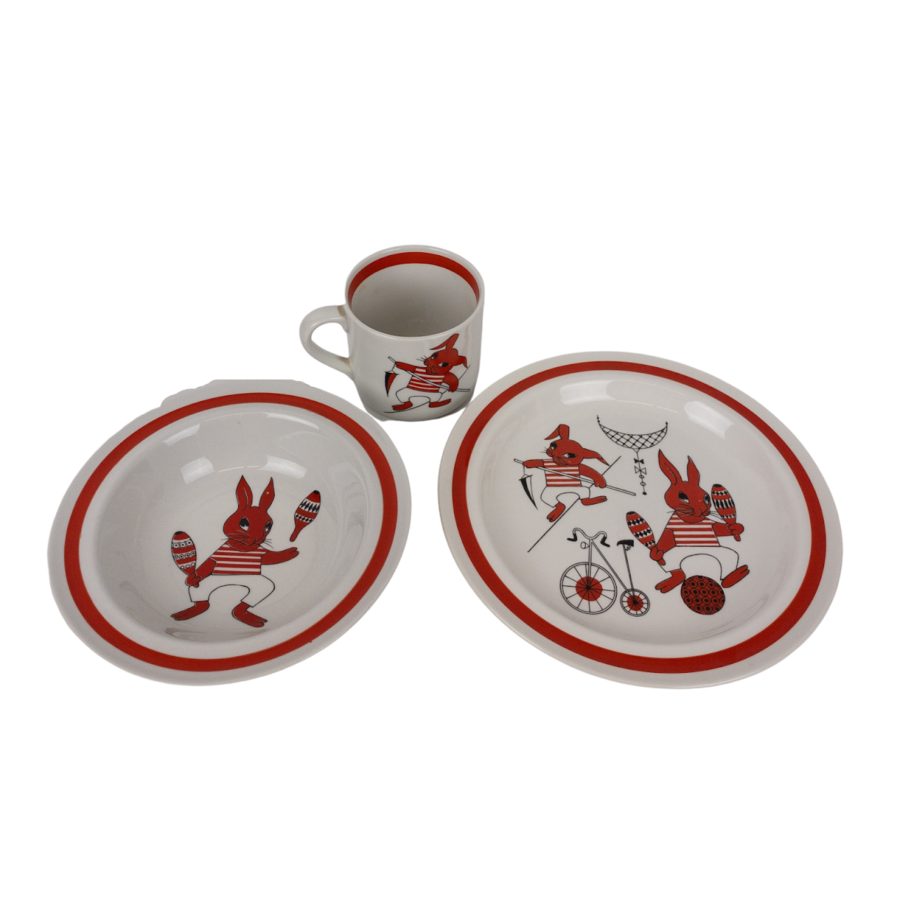 Arabia of Finland Child's Dinnerware Set