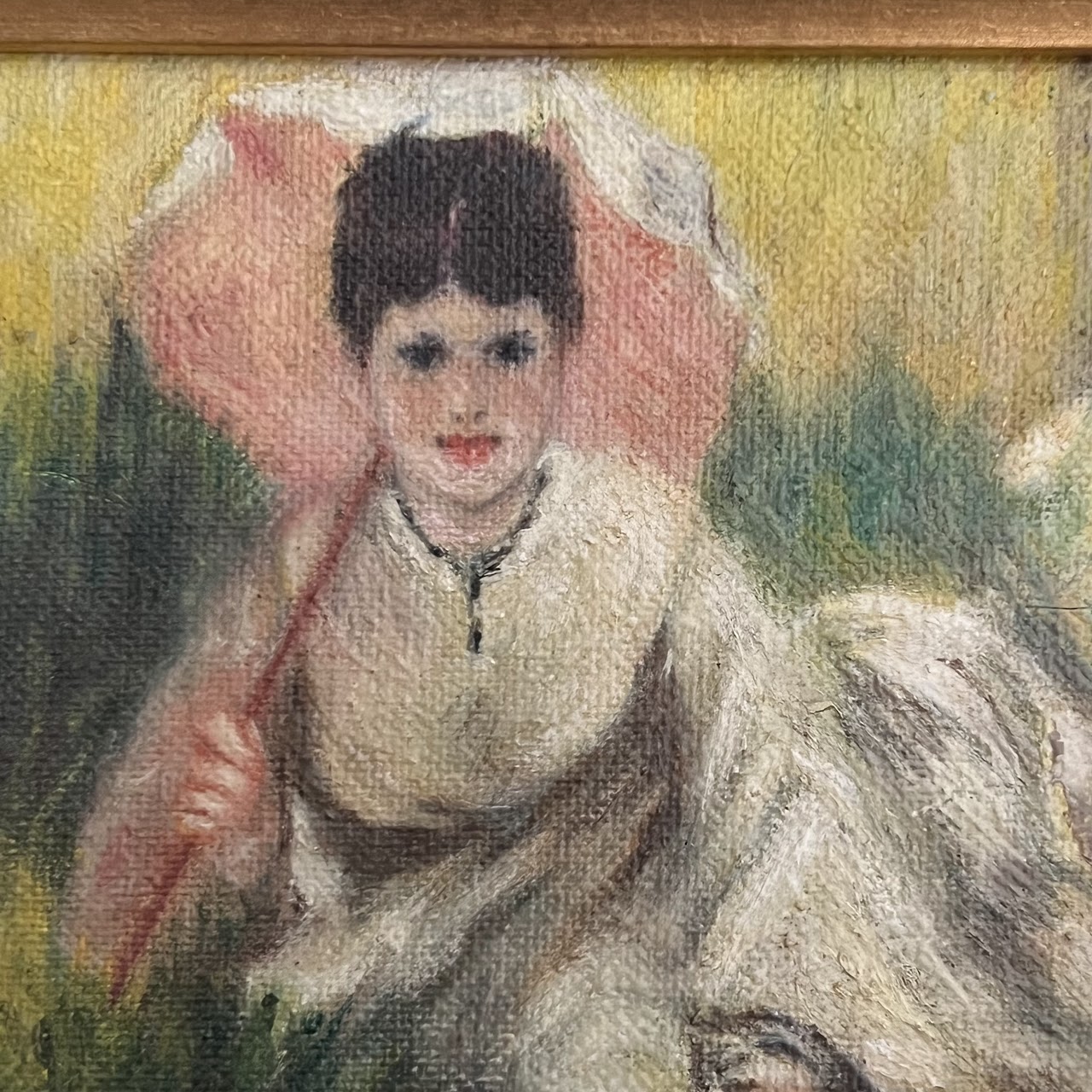 Oil Painting after Renoir 'Woman with a Parasol and Small Child'