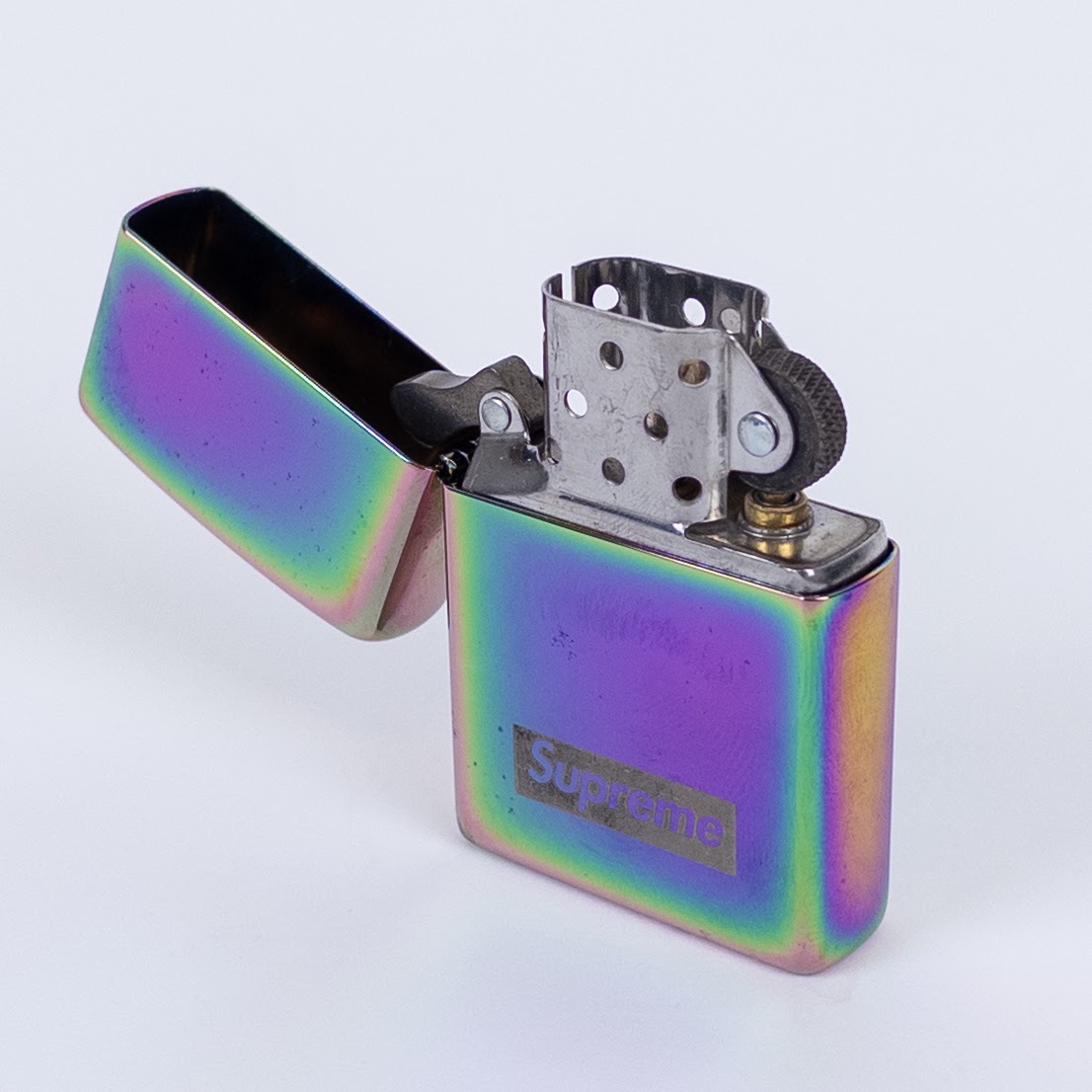Supreme Iridized Metal Zippo Lighter