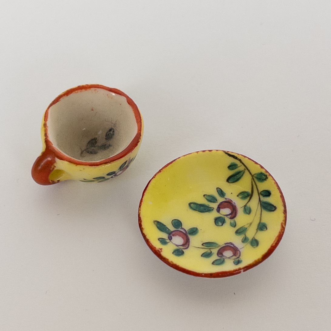 Miniature  Porcelain Tea Set Duo