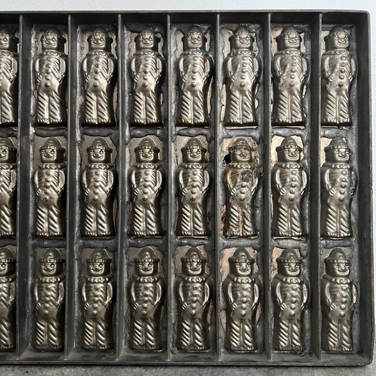 Antique Industrial Circus Clown Candy Mold