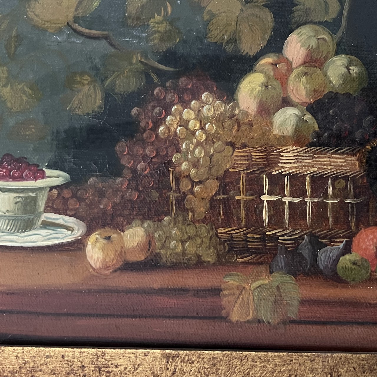 E. Maas Signed Still Life Oil Painting