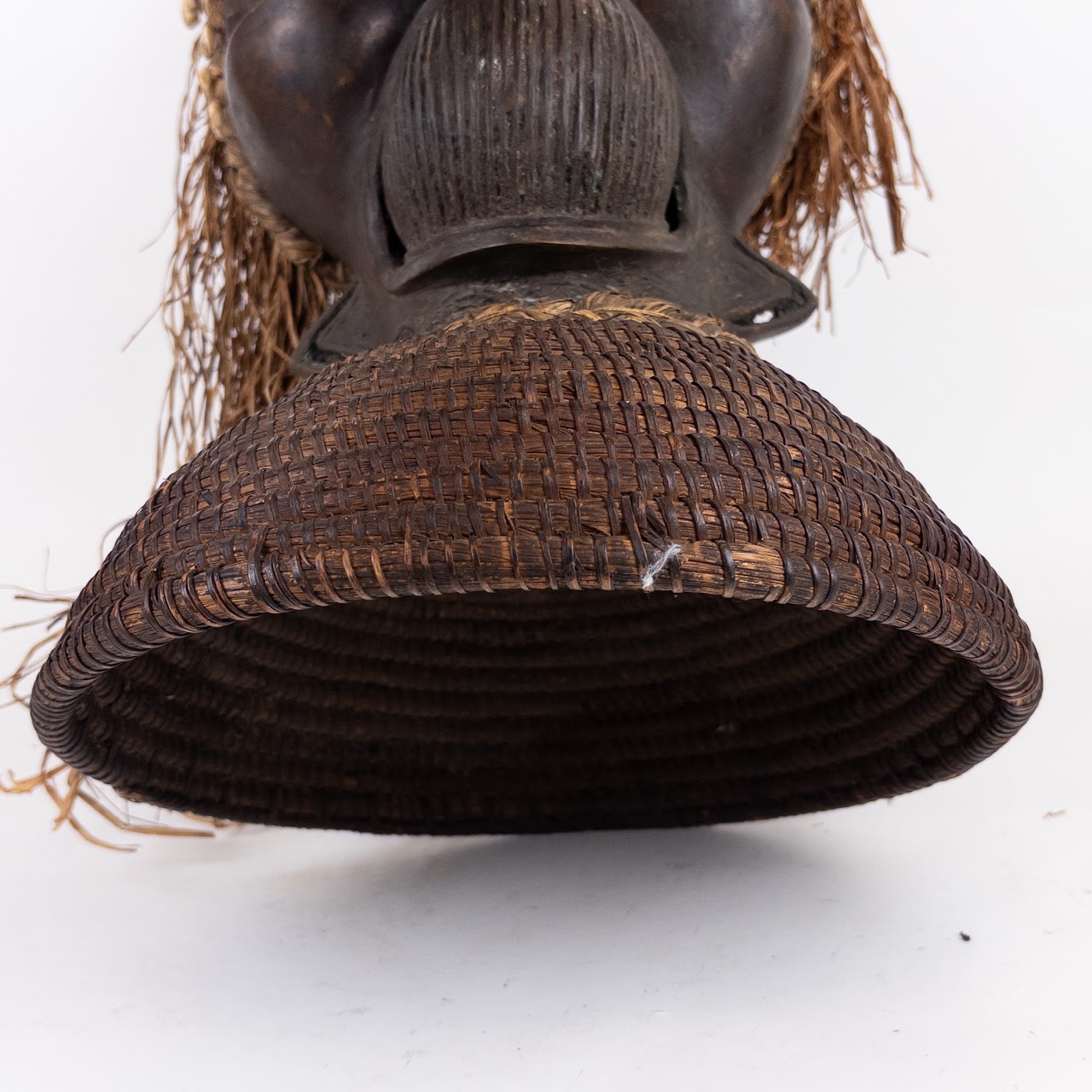 Bamileke Tribe Bronze Mask From Cameroon