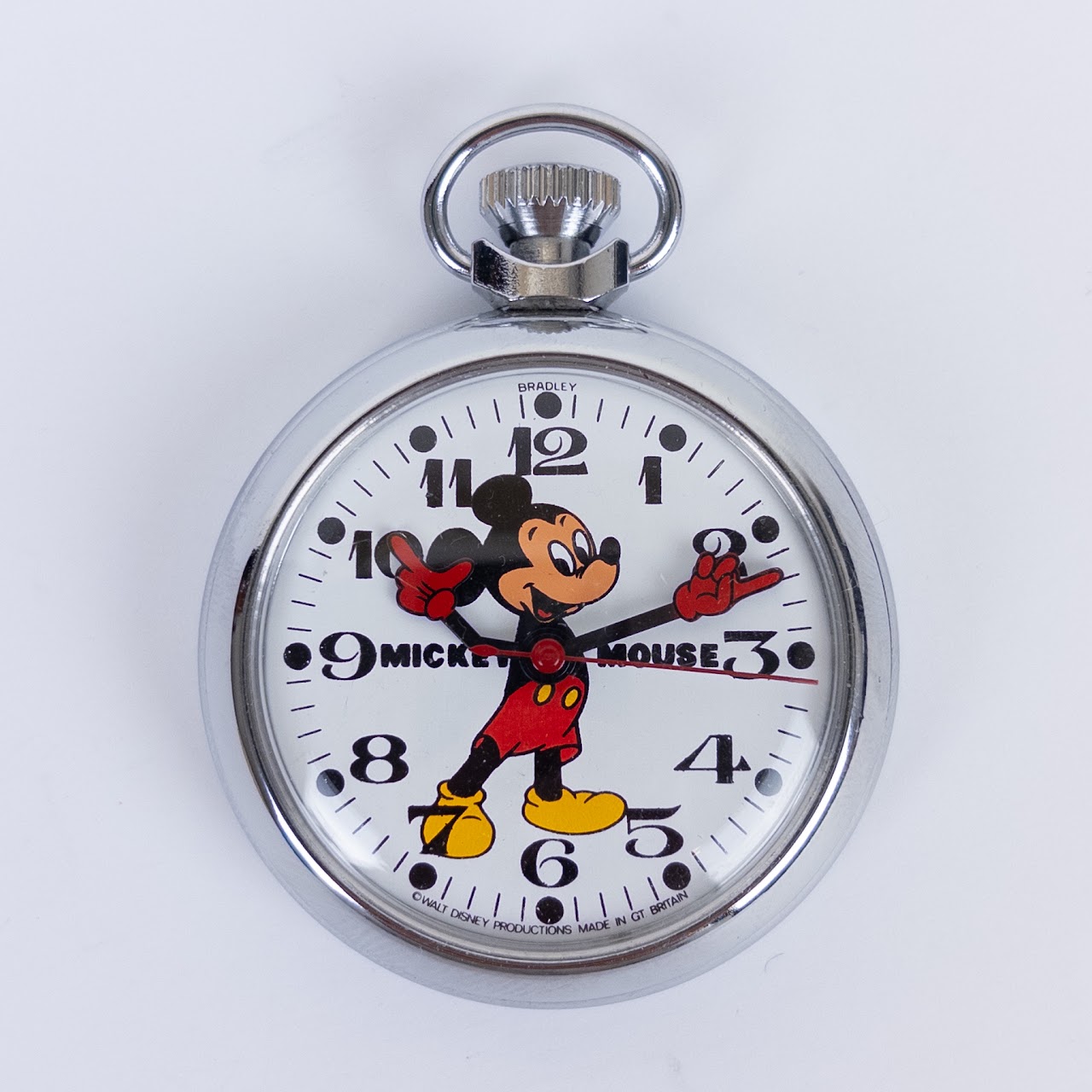 Bradley Vintage Mickey Mouse Pocket Watch