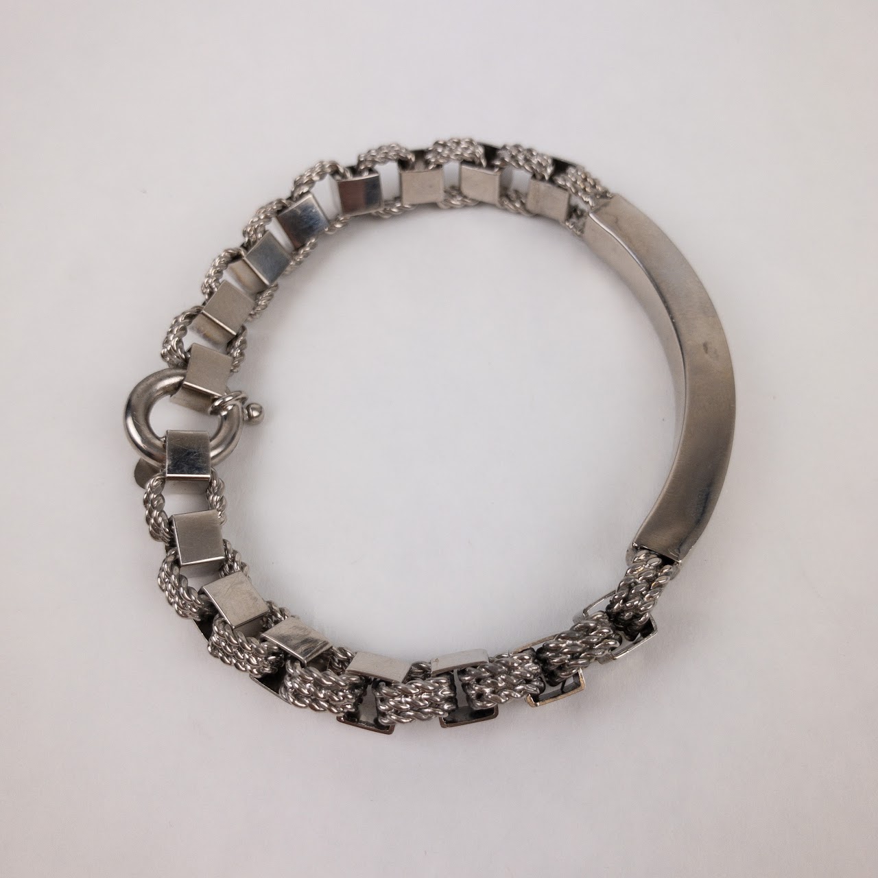 Phillip Gavriel Sterling Silver Curved Plaque Bracelet