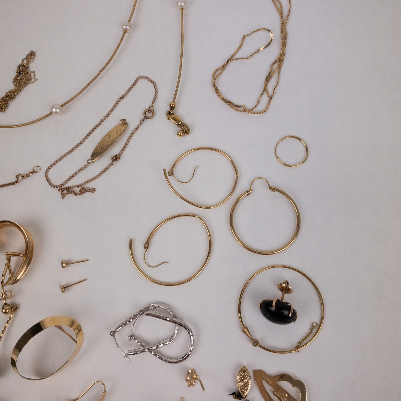 14K Gold Jewelry Lot FOR WEIGHT