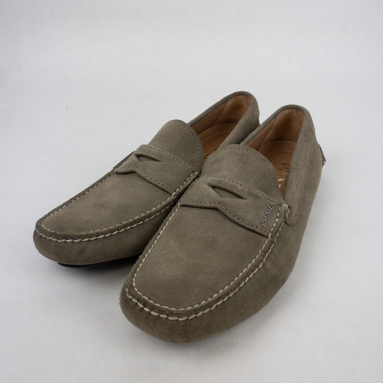 Prada Suede Driving Loafers