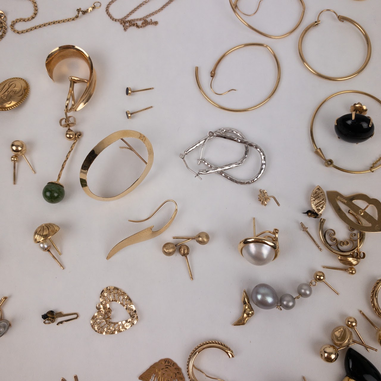 14K Gold Jewelry Lot FOR WEIGHT