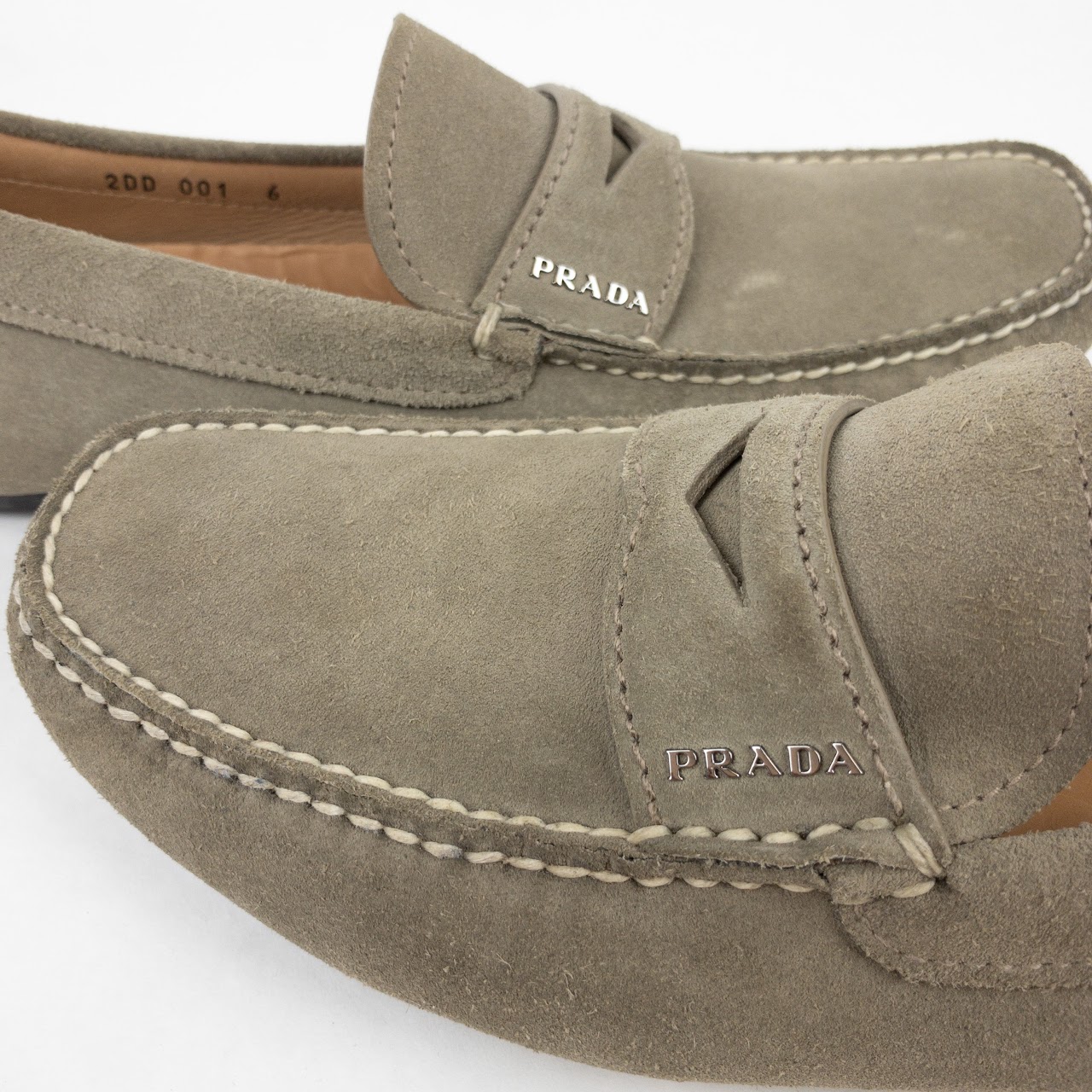 Prada Suede Driving Loafers