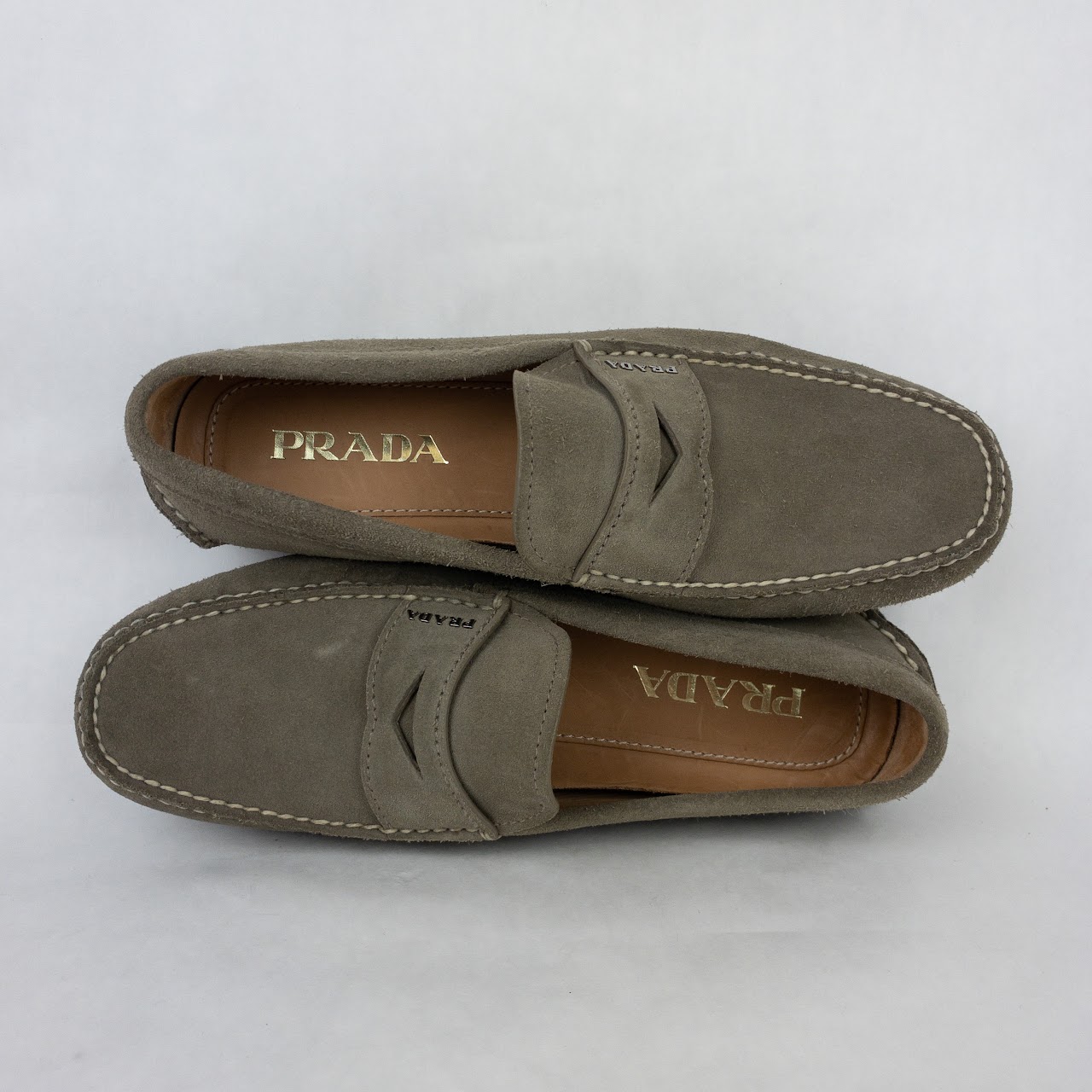 Prada Suede Driving Loafers