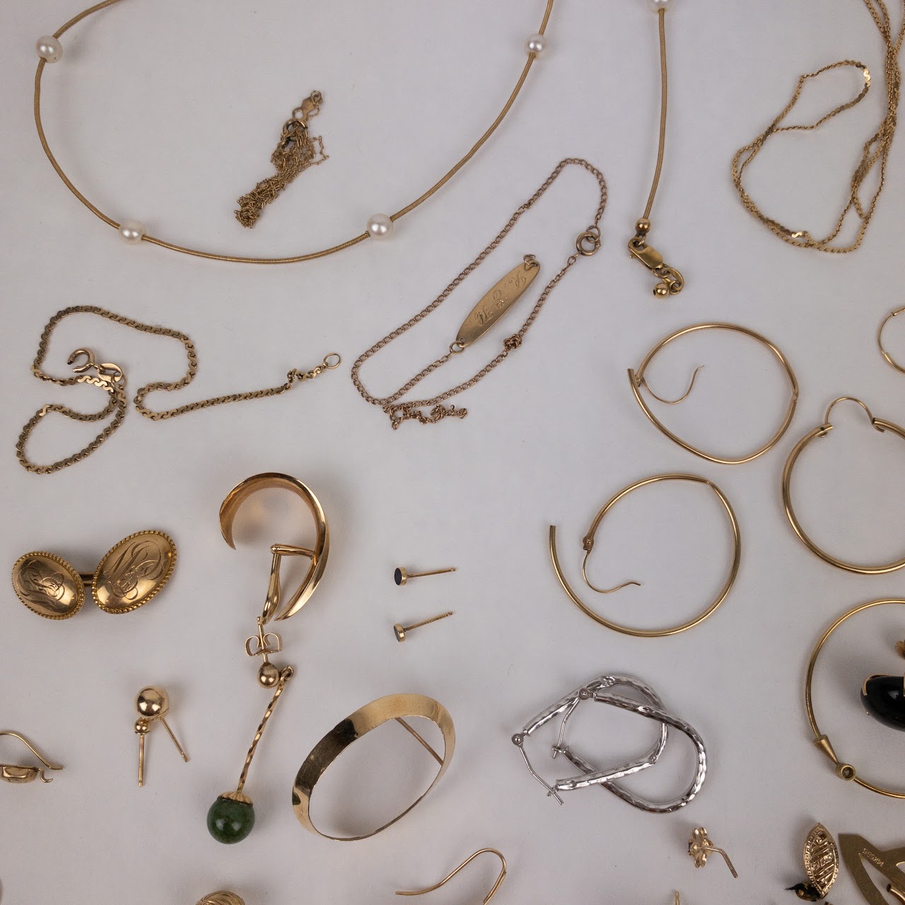 14K Gold Jewelry Lot FOR WEIGHT