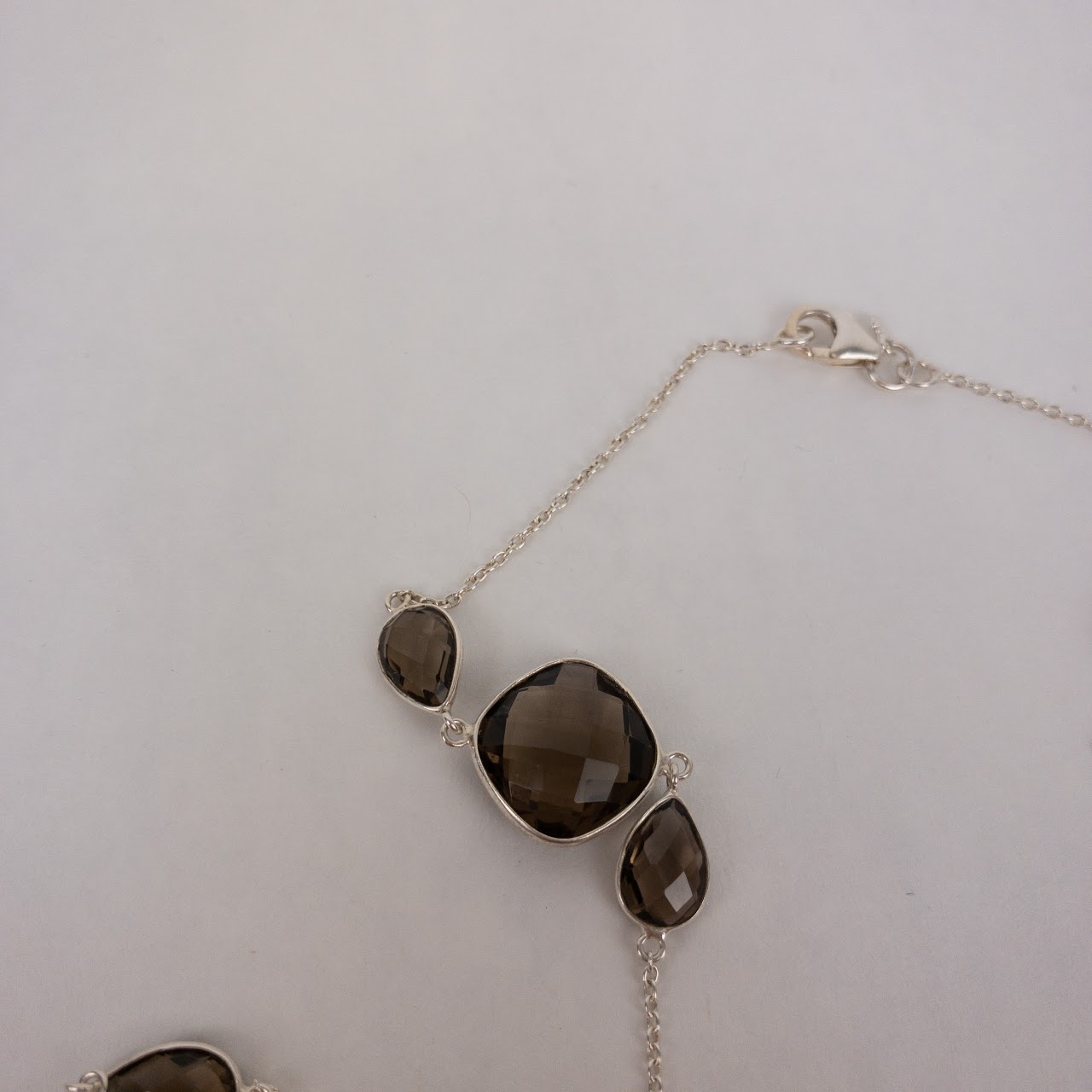 Phillip Gavriel Sterling Silver Smoky Quartz Necklace