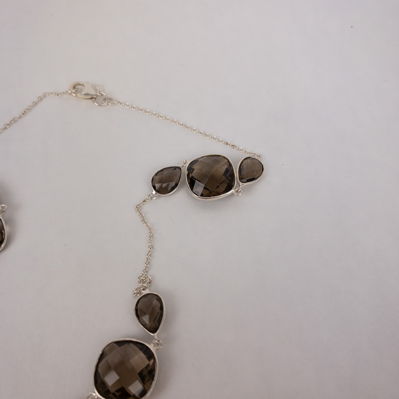 Phillip Gavriel Sterling Silver Smoky Quartz Necklace