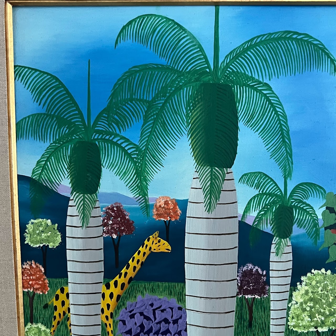 Rémy Surpris Signed Garden of Eden Painting, 1974