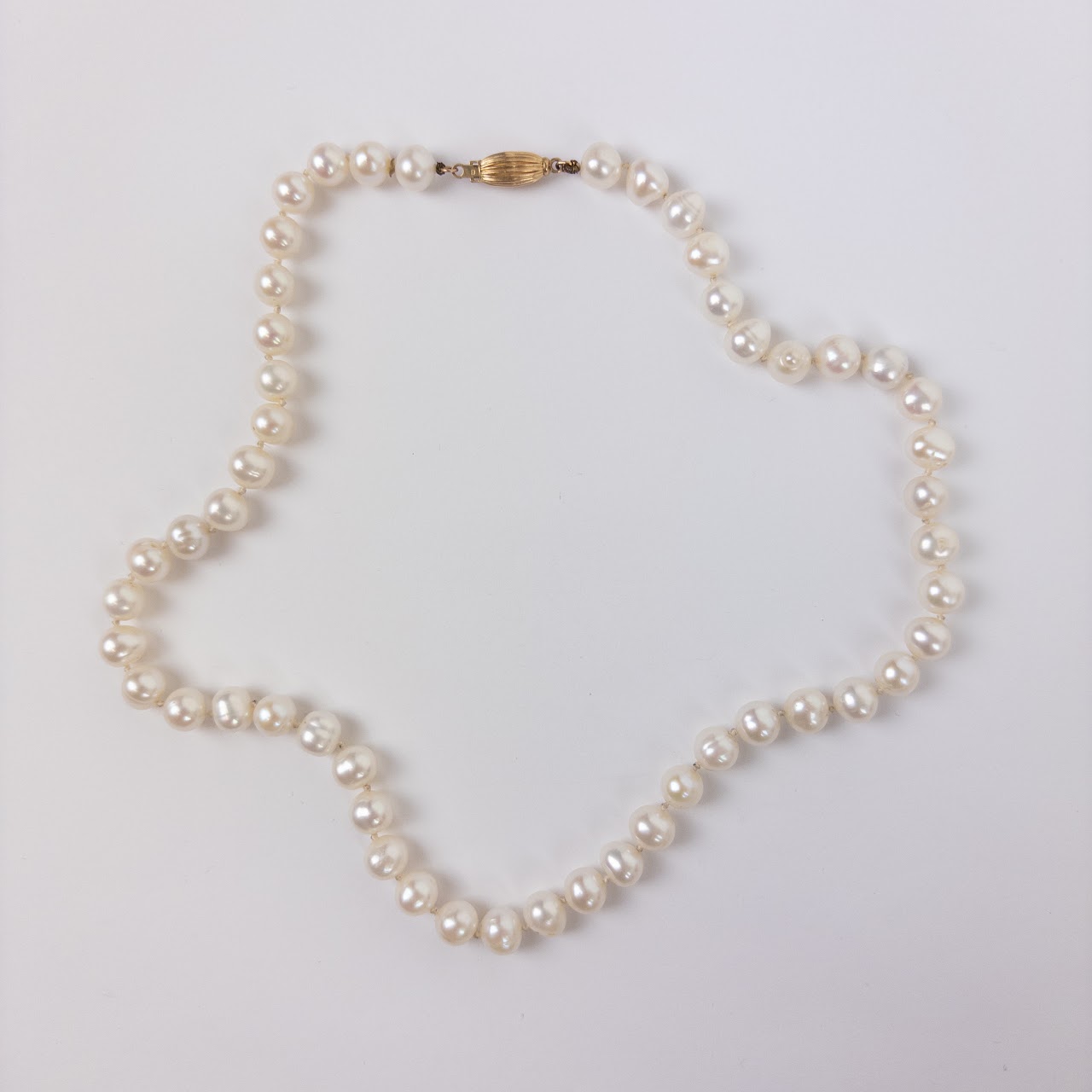 14K Gold Pearl Strand Necklace