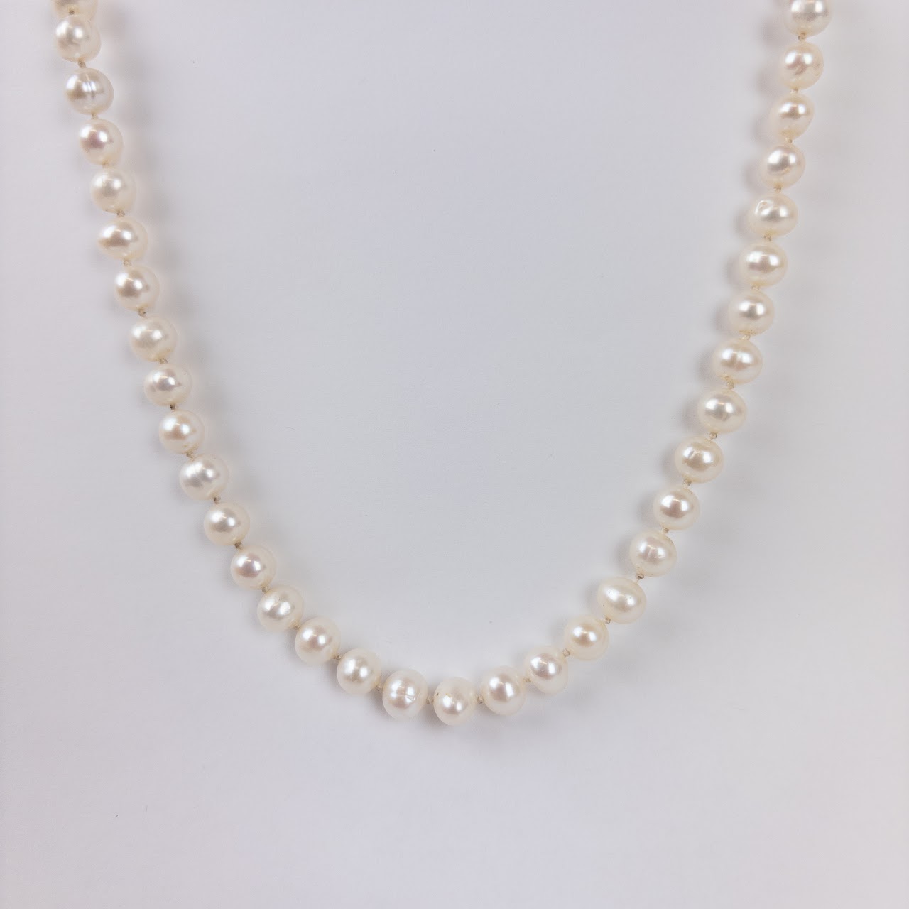 14K Gold Pearl Strand Necklace