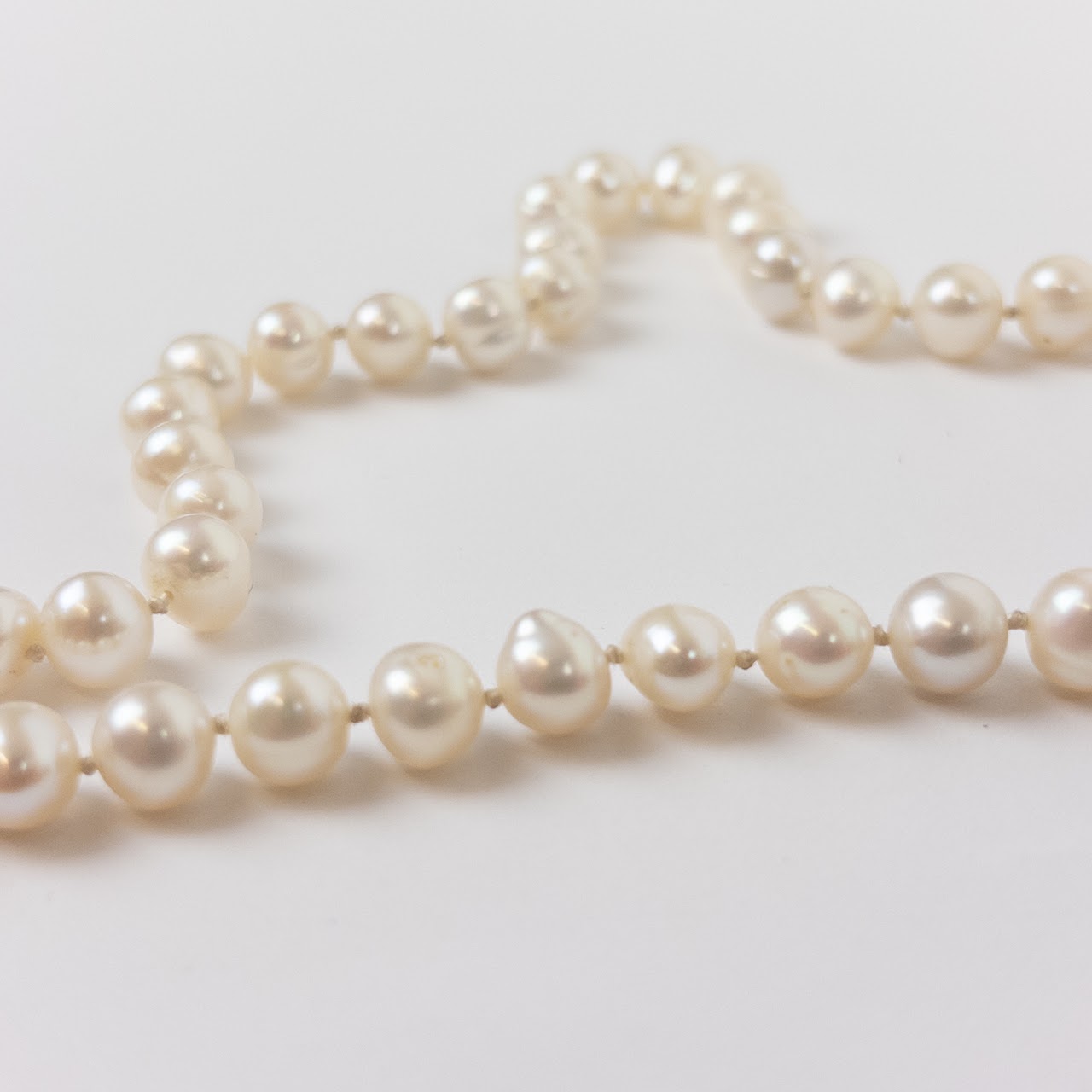 14K Gold Pearl Strand Necklace