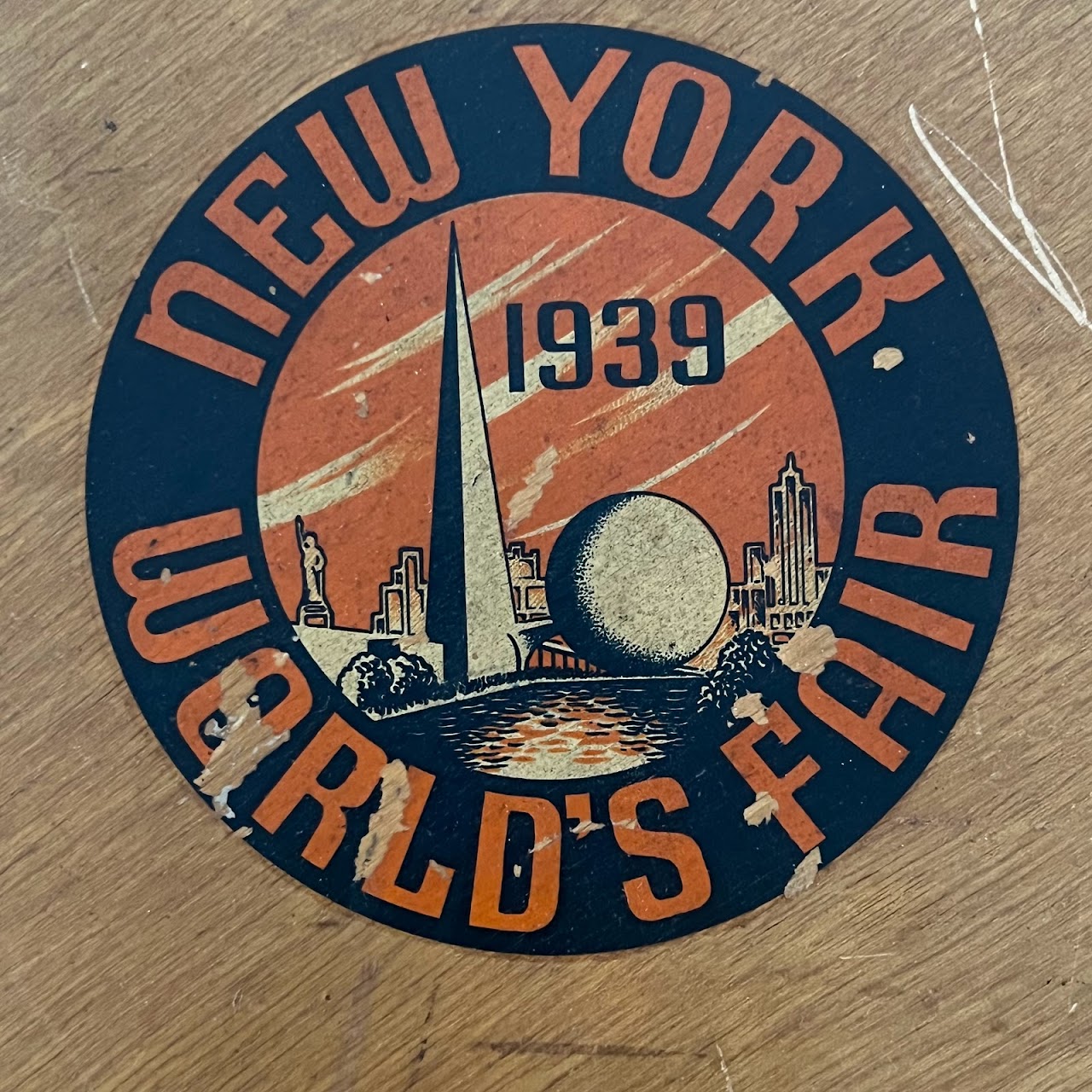 1939 New York World's Fair Folding Stool