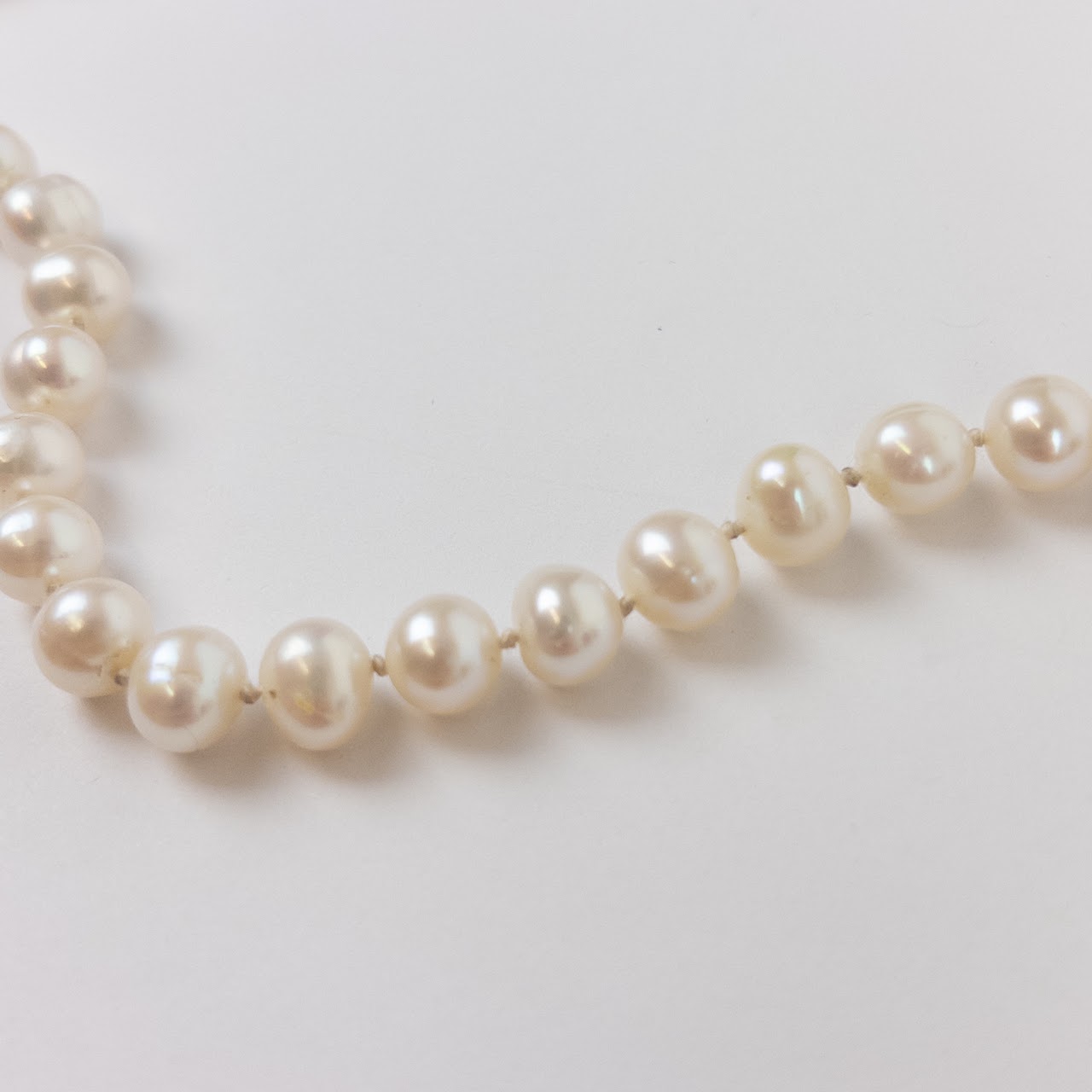 14K Gold Pearl Strand Necklace