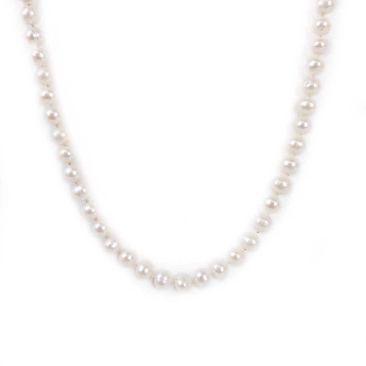 14K Gold Pearl Strand Necklace