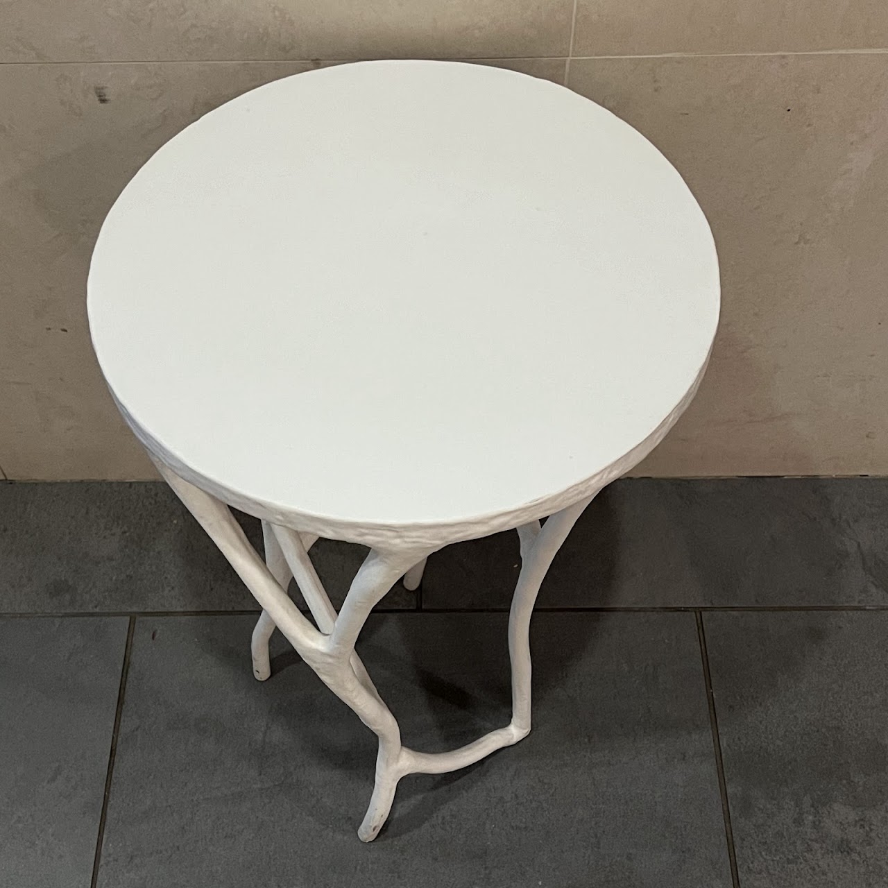 Made Goods Aldrich Accent Table in Flat White