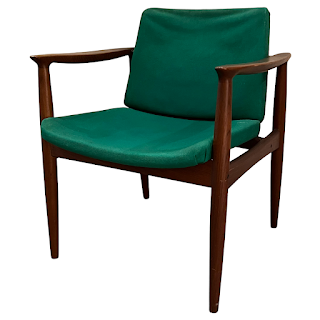 Mid-Century Modern Walnut Armchair