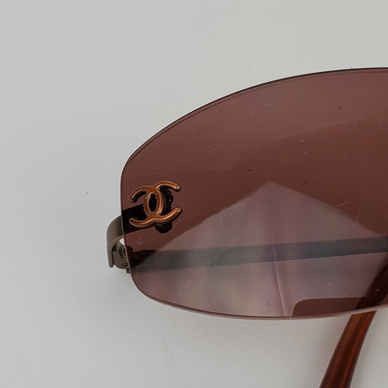 Chanel Frameless Purple Tint Sunglasses