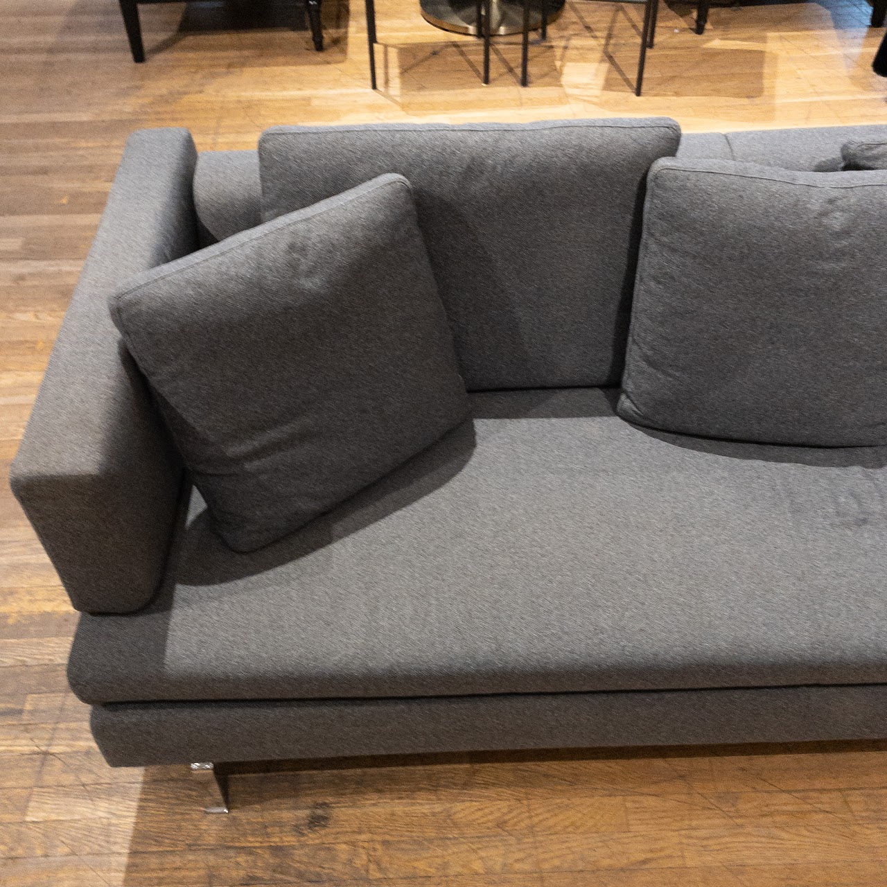 Modern Grey Wool Adjustable Sofa