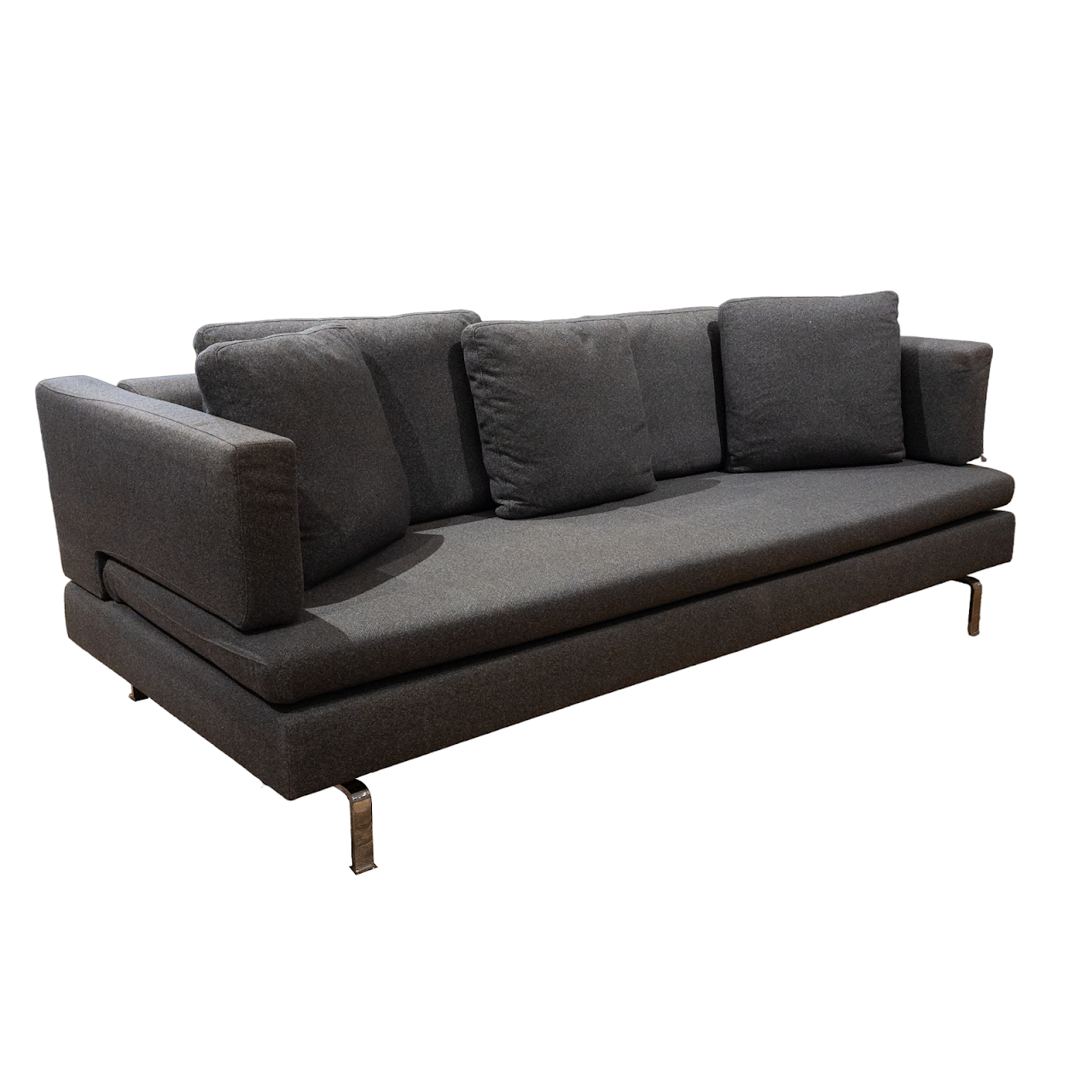 Modern Grey Wool Adjustable Sofa