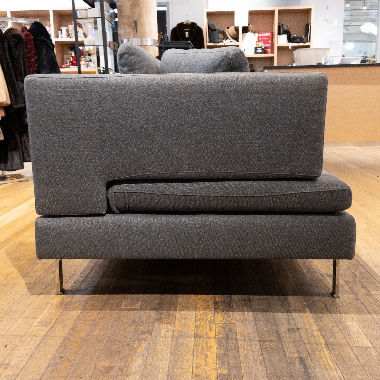 Modern Grey Wool Adjustable Sofa