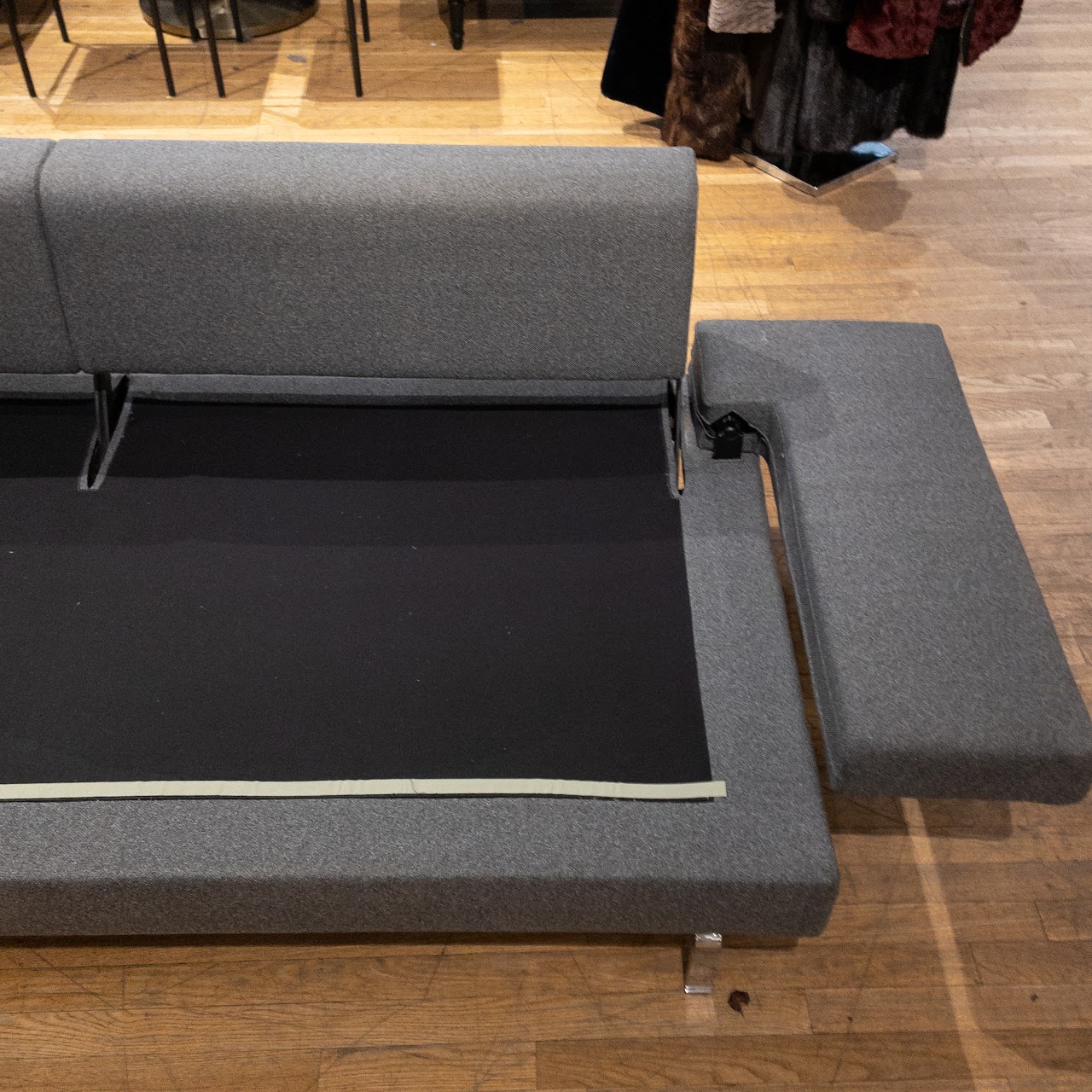 Modern Grey Wool Adjustable Sofa