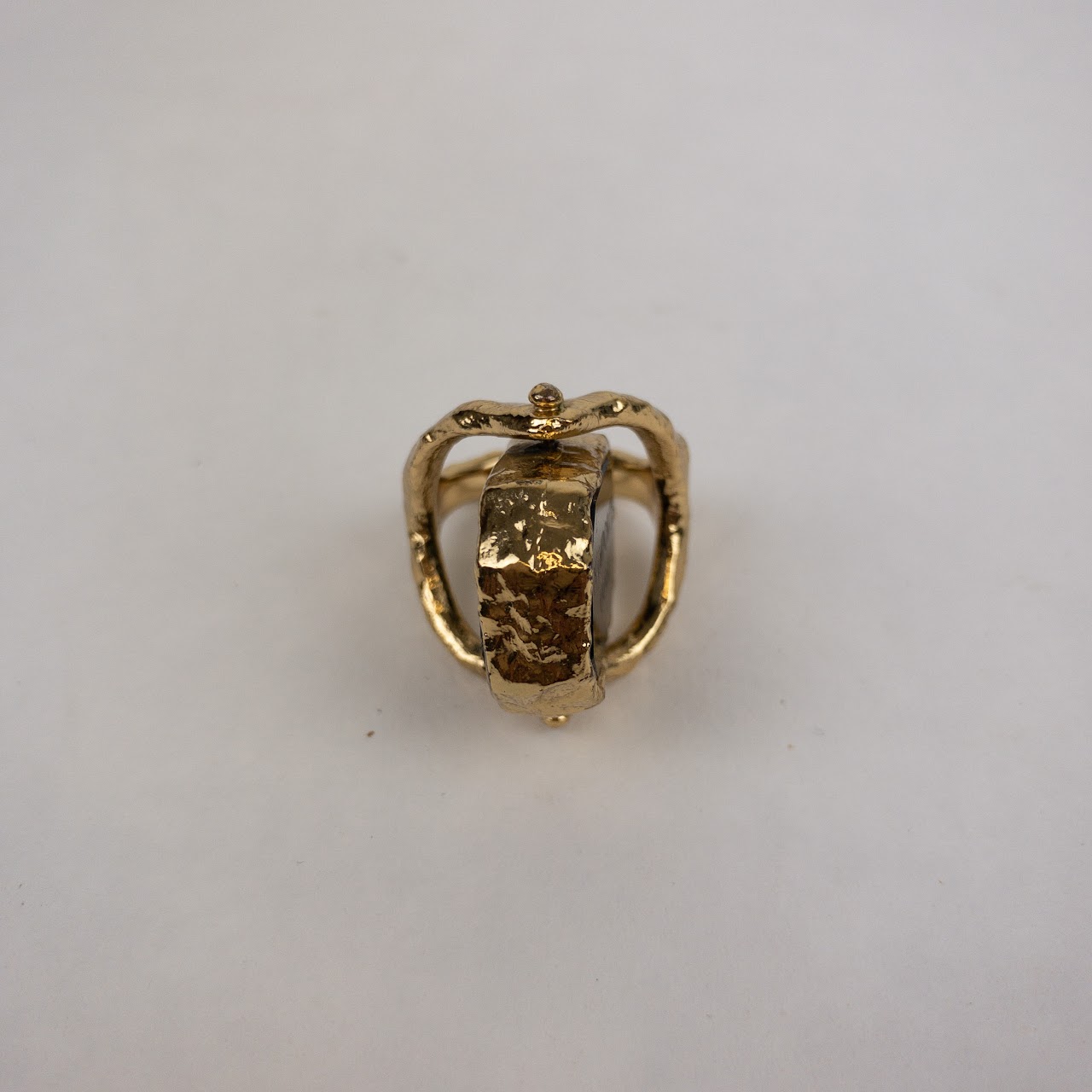 Alexis Bittar Rotating Goldtone Fashion Ring