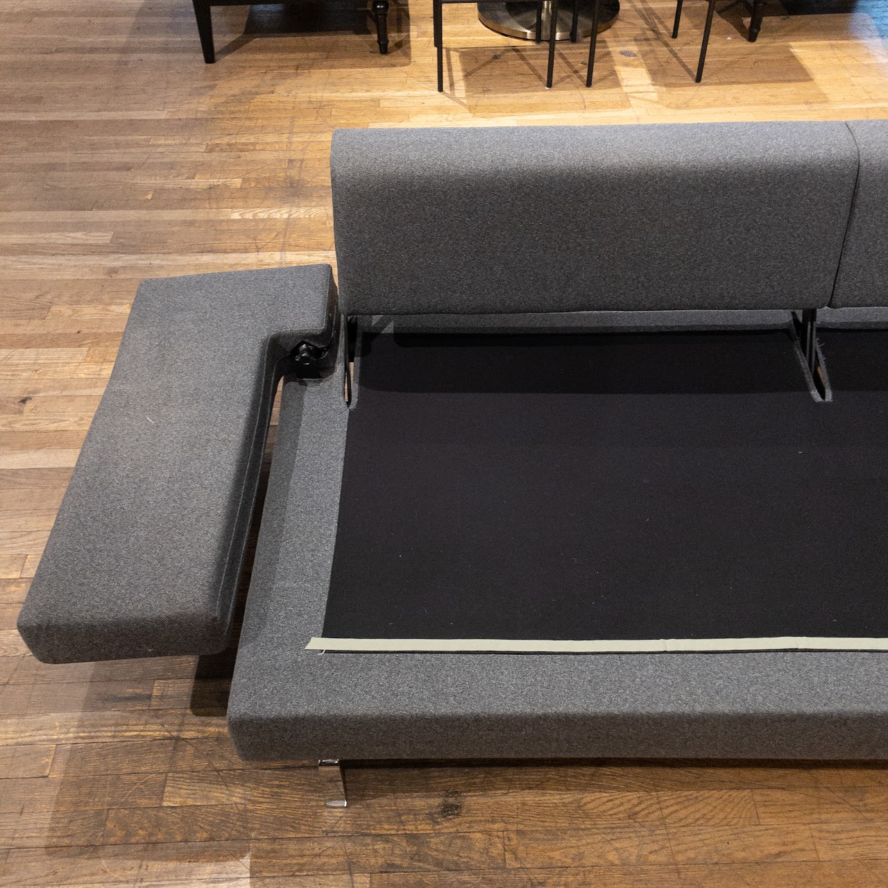 Modern Grey Wool Adjustable Sofa