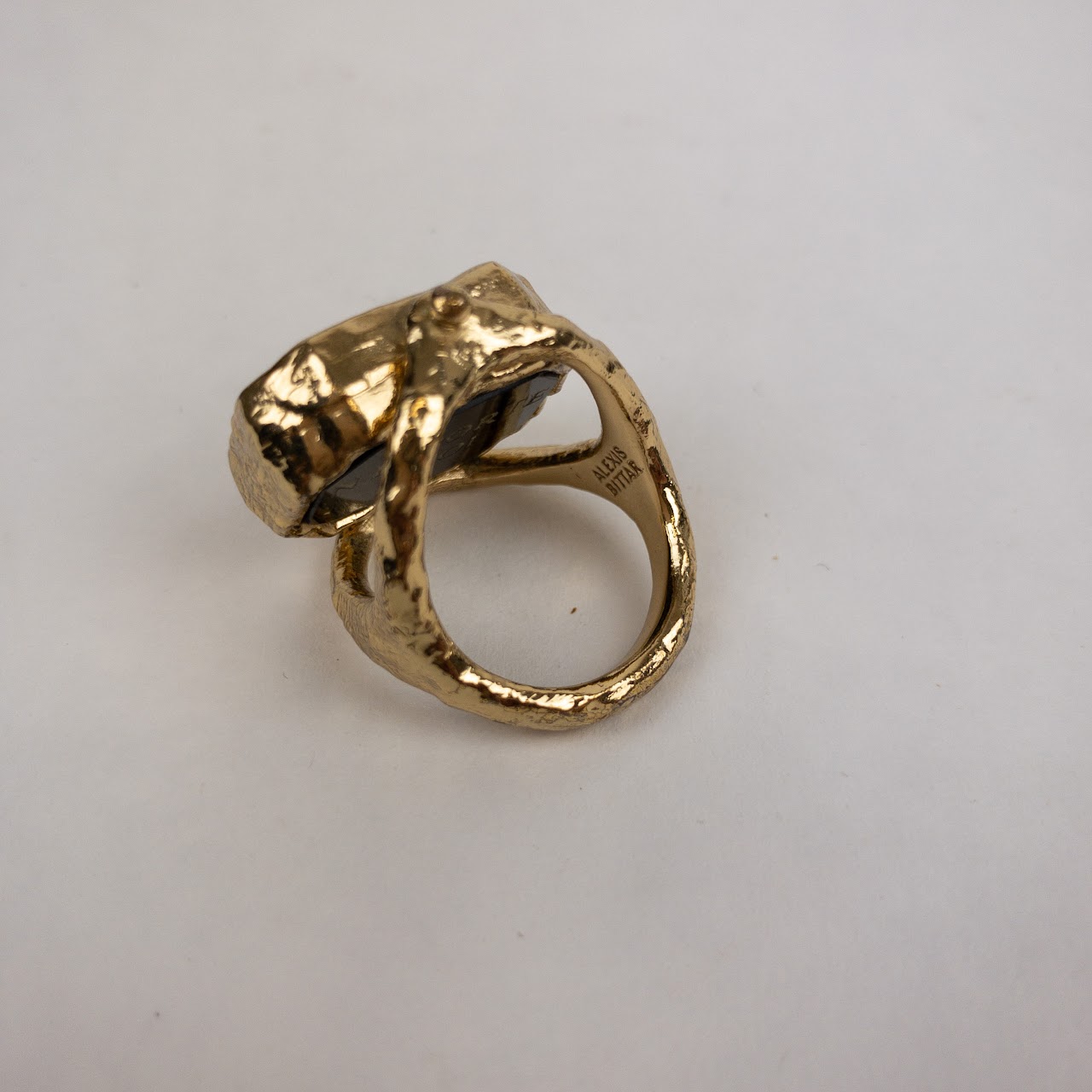 Alexis Bittar Rotating Goldtone Fashion Ring