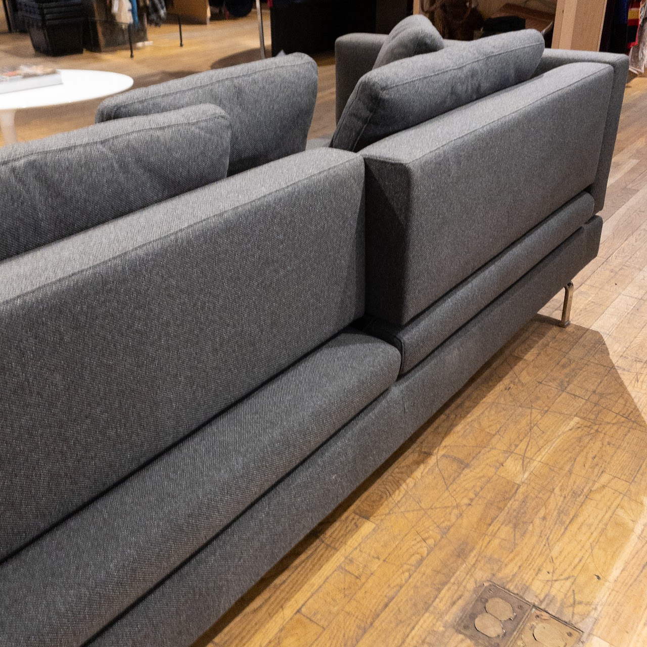 Modern Grey Wool Adjustable Sofa