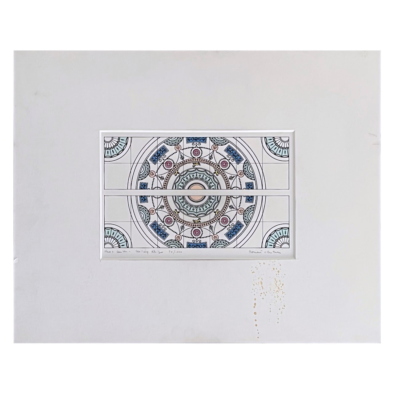 Robert Venturi 'Knoll Center Ceiling Design' Signed Lithograph #2