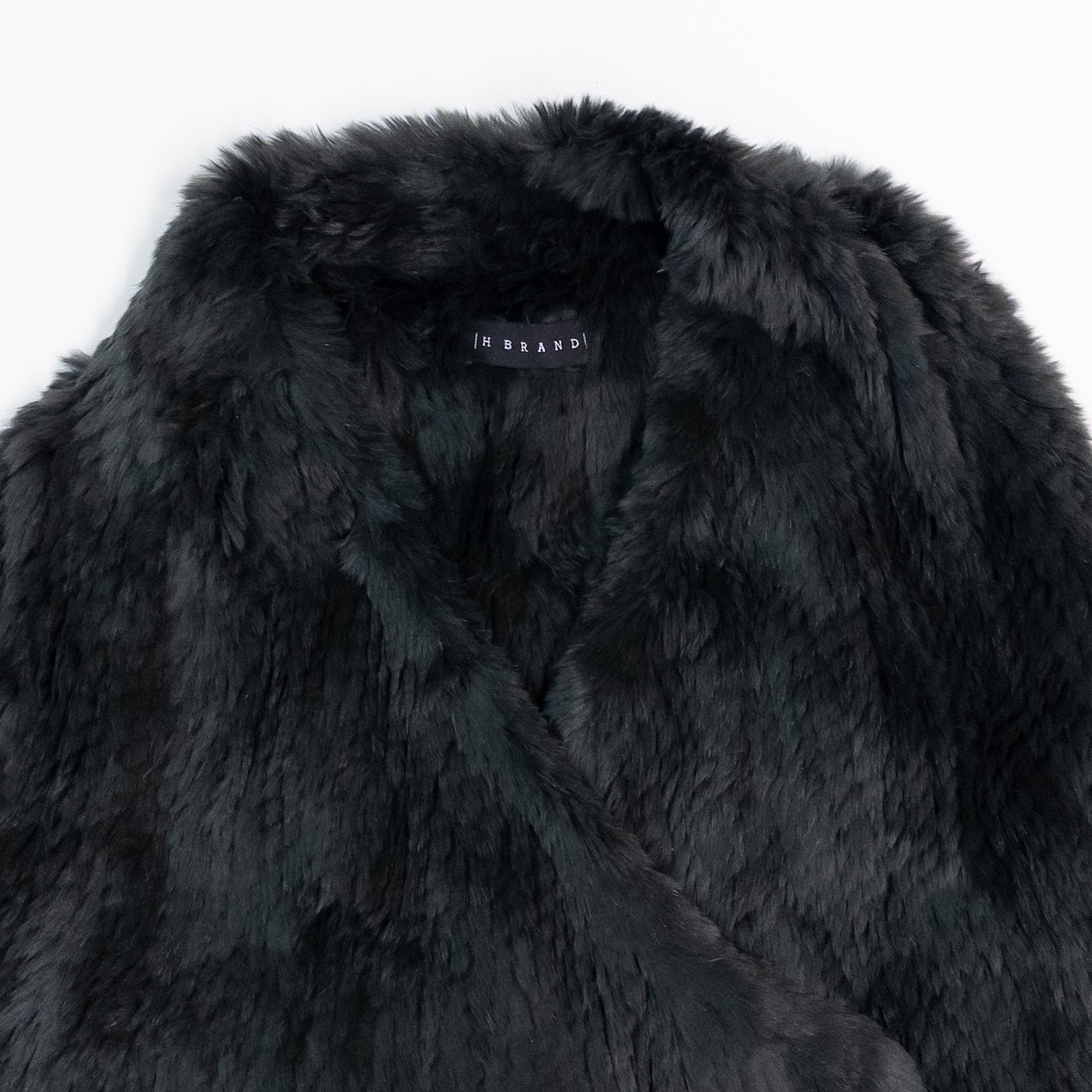 h brand rabbit fur jacket