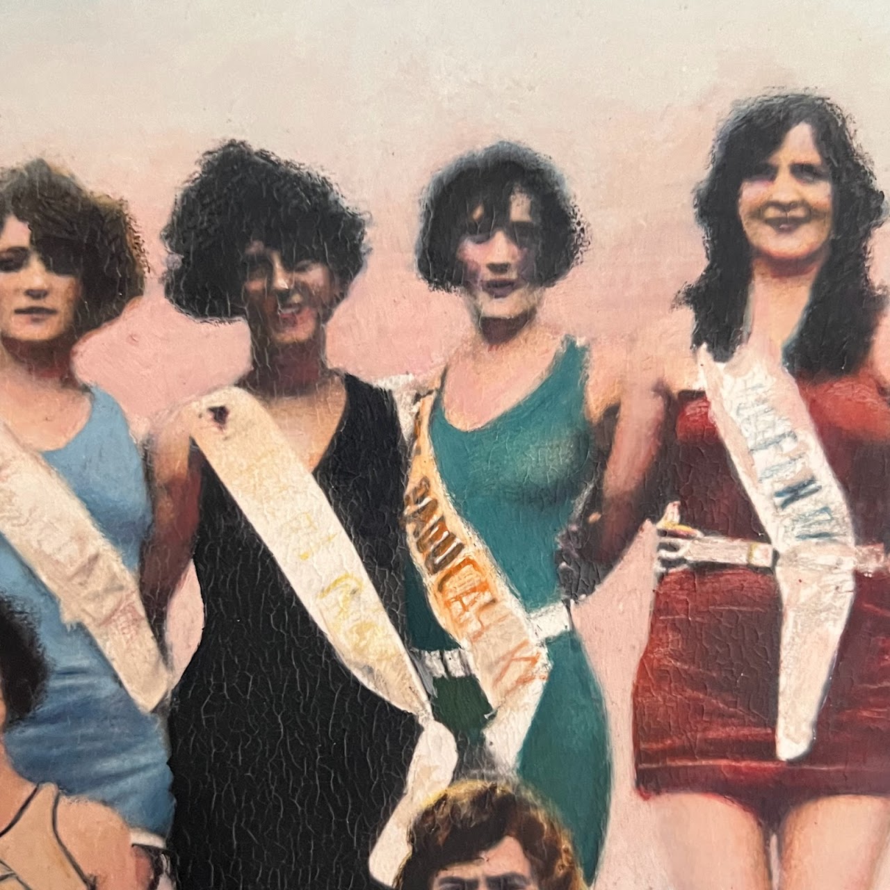 Guy Johnson 'Miss America 1924' Signed Oil Painting and Photograph, 1971