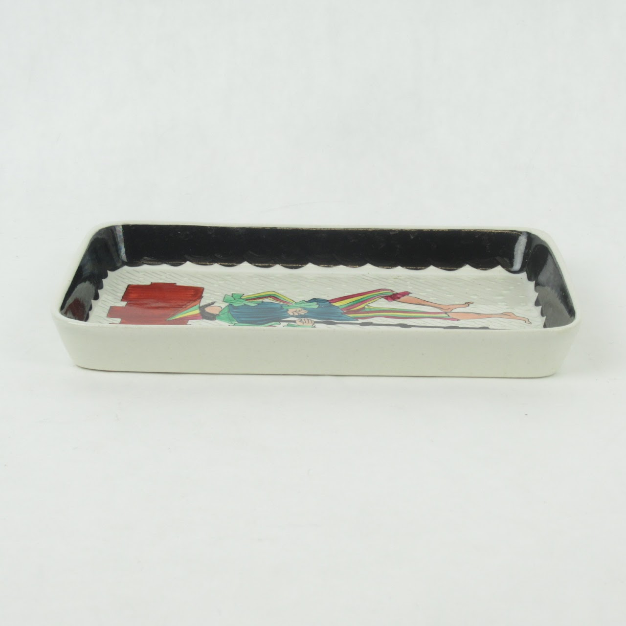 Sureda Hand Painted Harlequin Ceramic Tray