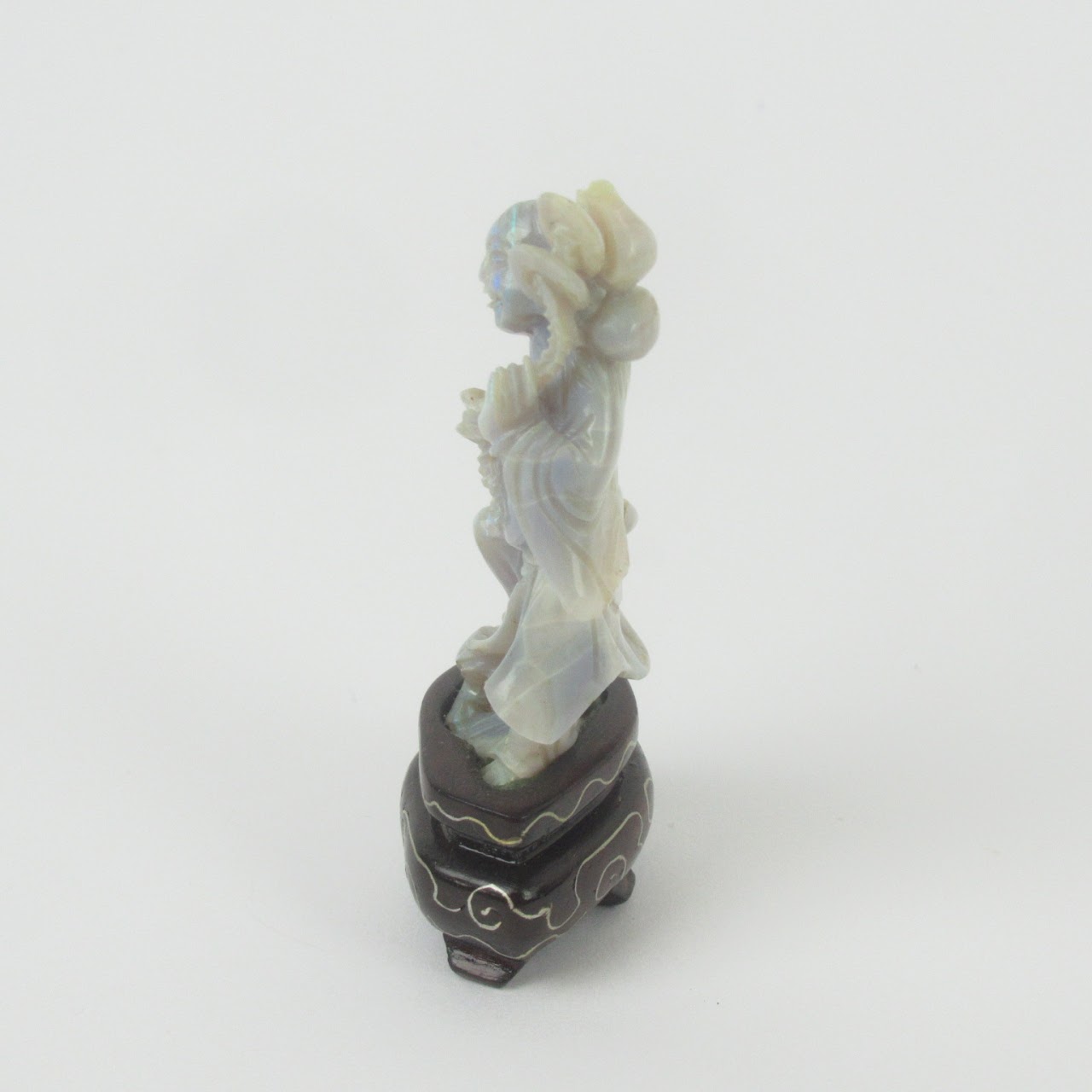 Carved Opal Buddha Duo