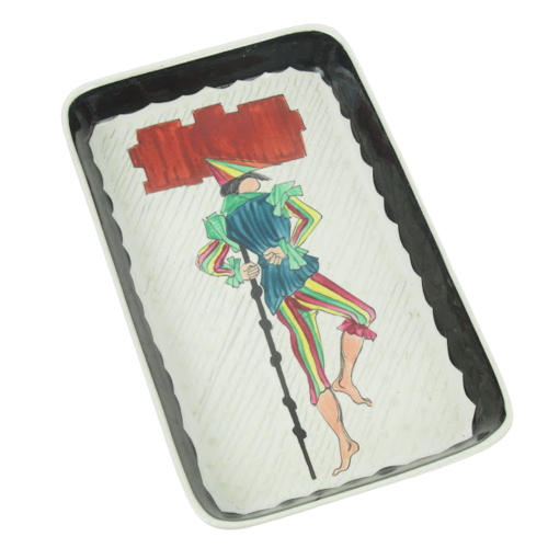 Sureda Hand Painted Harlequin Ceramic Tray