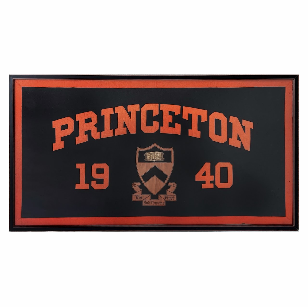 Princeton 1940 Felt & Leather Pennant