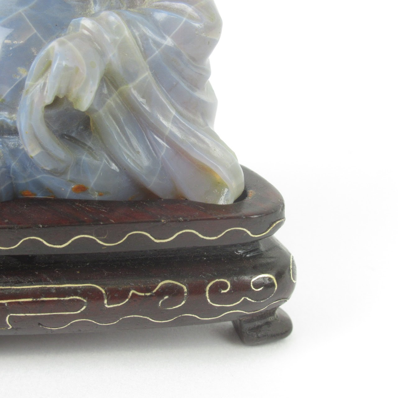 Carved Opal Buddha Duo