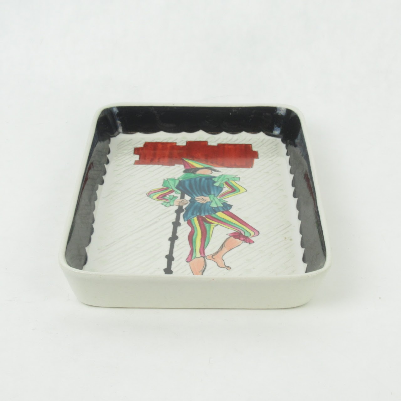 Sureda Hand Painted Harlequin Ceramic Tray